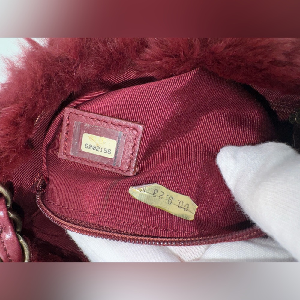 Chanel Vintage Rabbit Fur Coco Mark Chain Shoulder Bag - Picture 8 of 16
